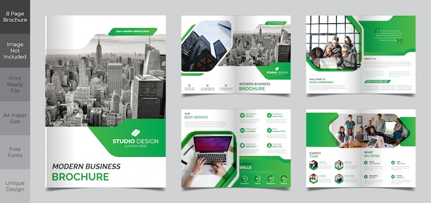 Corporate Business 8 pagina Brochure sjabloon