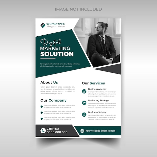 Corporate business agency flyer design template