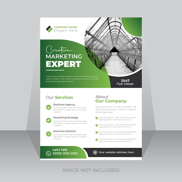 Corporate business agency flyer design template