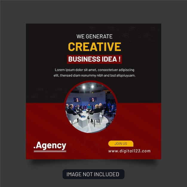 Corporate Business Agency And Flyer Square Instagram Social Media Post Banner