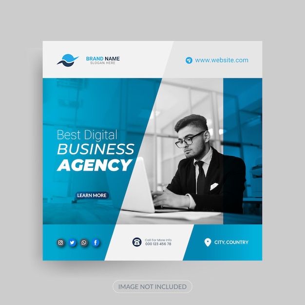 Vector corporate business agency social media post and ads banner