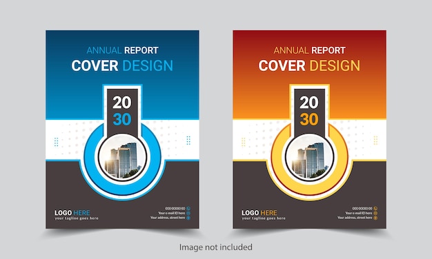 Corporate Business Annual report Book Cover Design Template.