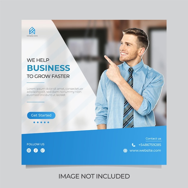 Corporate business banner design template