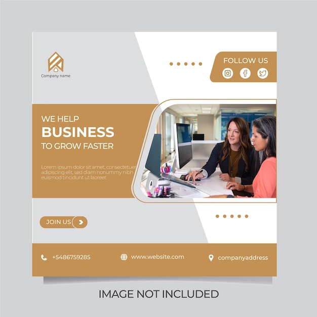Corporate business banner design template