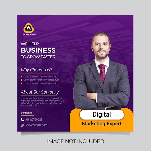 Corporate business banner design template