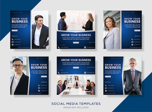 Vector corporate business banner post for social media.