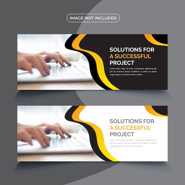 Corporate business banner template set