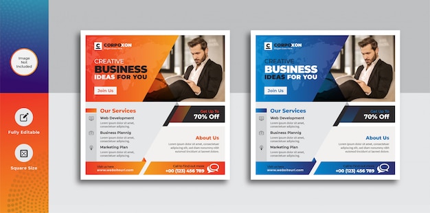 Corporate business banner template