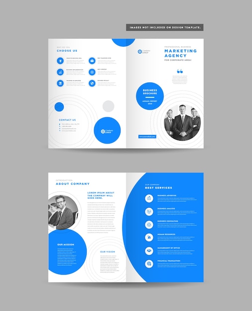 Corporate Business Bi-fold Brochure Design