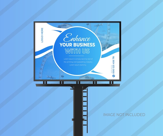 Vector corporate business billboard design for any business company