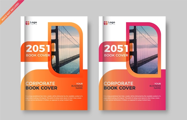 Vector corporate business book cover and annual report cover design template premium vector