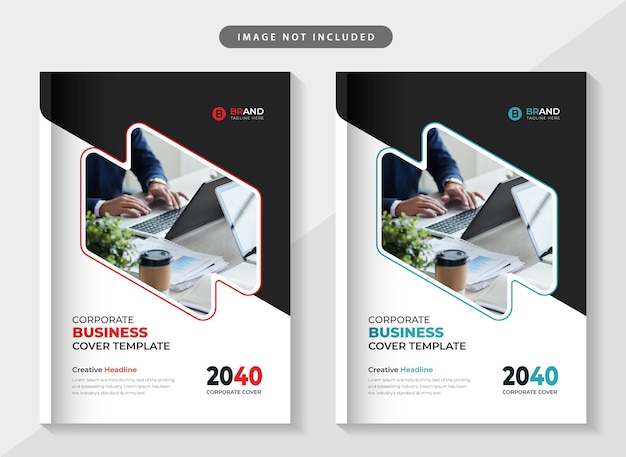 Вектор Дизайн обложки корпоративной бизнес-книги или годовой отчет или шаблон буклета