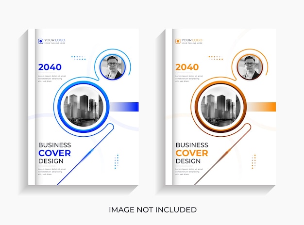 Корпоративный бизнес дизайн обложки книги Premium векторы