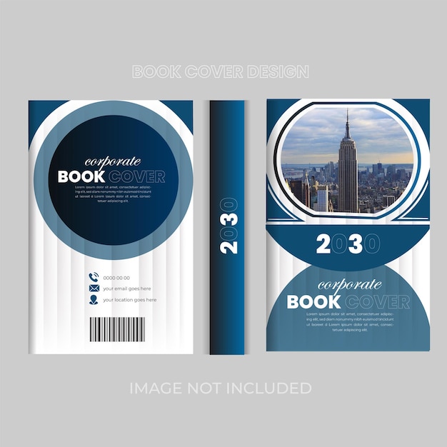 Corporate business book cover design for presentation