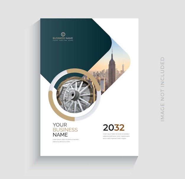 corporate business book cover design template set premium vector