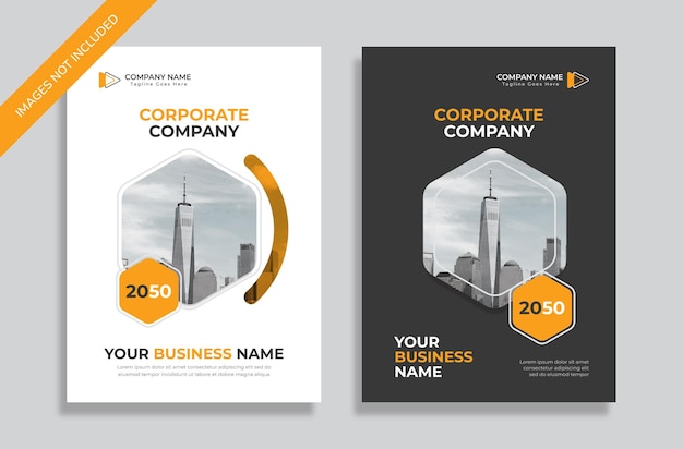 Vector corporate business book cover design template