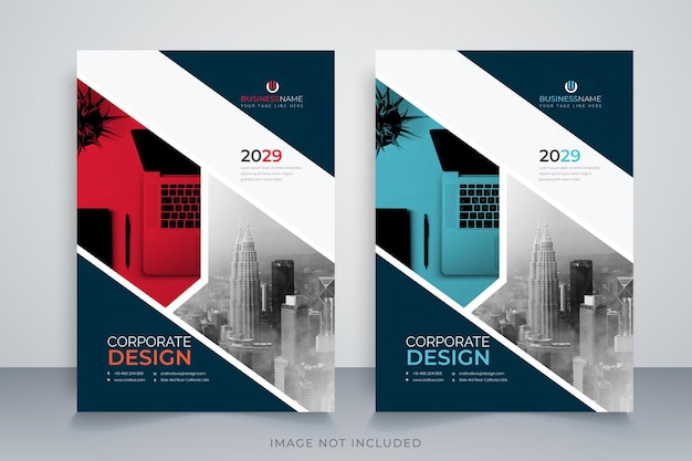 Modello di progettazione della copertina del libro aziendale aziendale