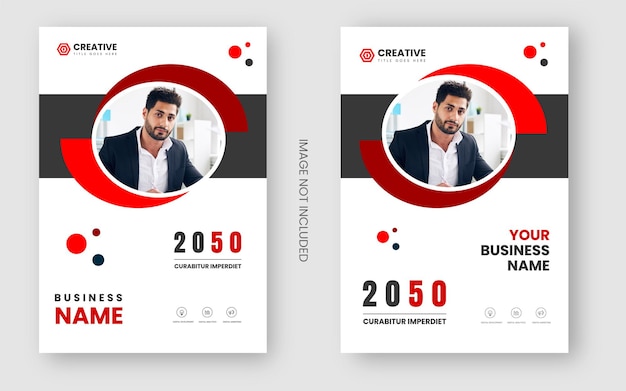 Corporate business book cover and magazine or poster or flyer or brochure design template in a4
