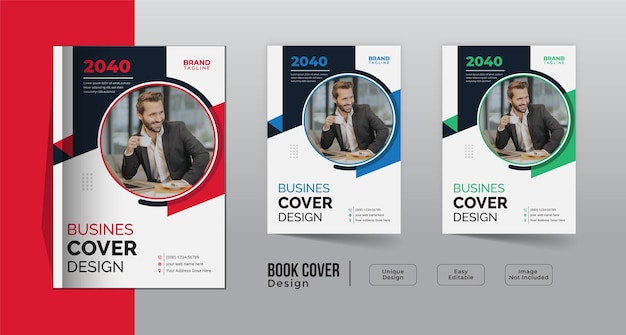 Corporate business book cover template design