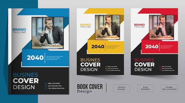 corporate business book cover template design