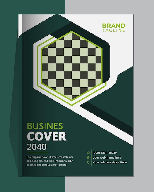 Corporate business book cover template design