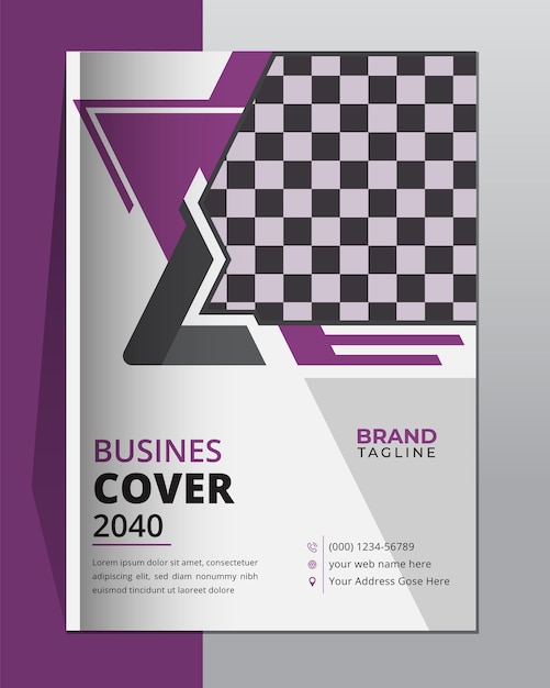 Corporate business book cover template design