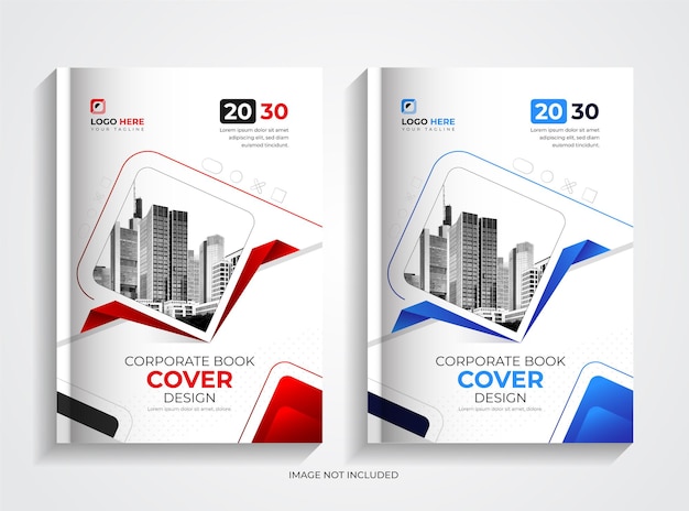 Corporate Business Book Cover Template Set