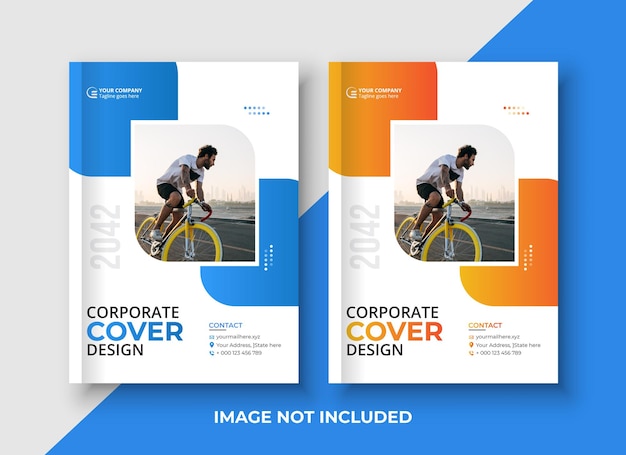 Corporate business book cover template