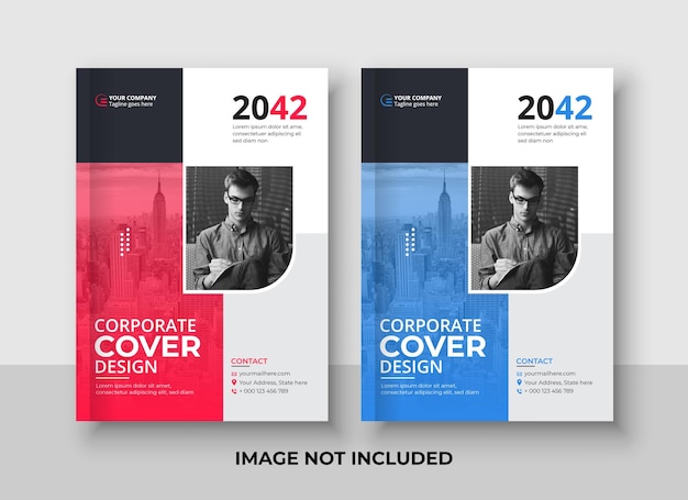 Corporate business book cover template