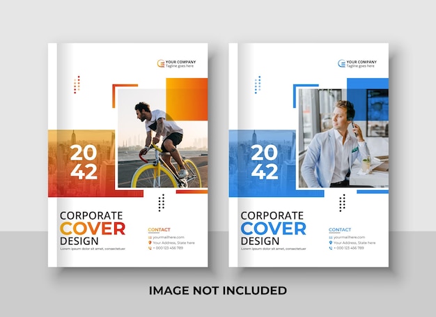 Corporate business book cover template