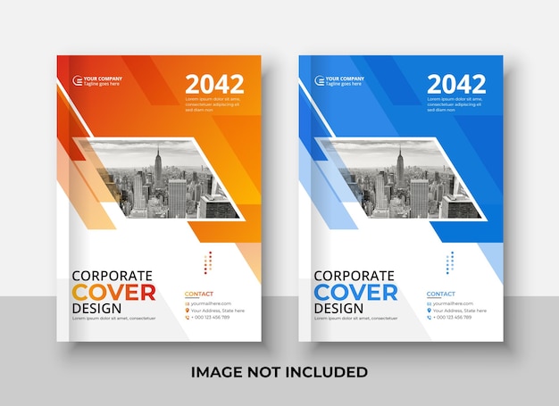 Corporate business book cover template