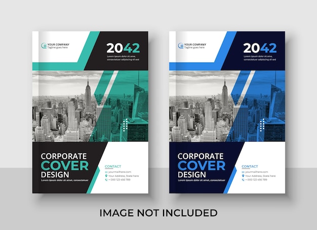 Шаблон обложки корпоративной бизнес-книги
