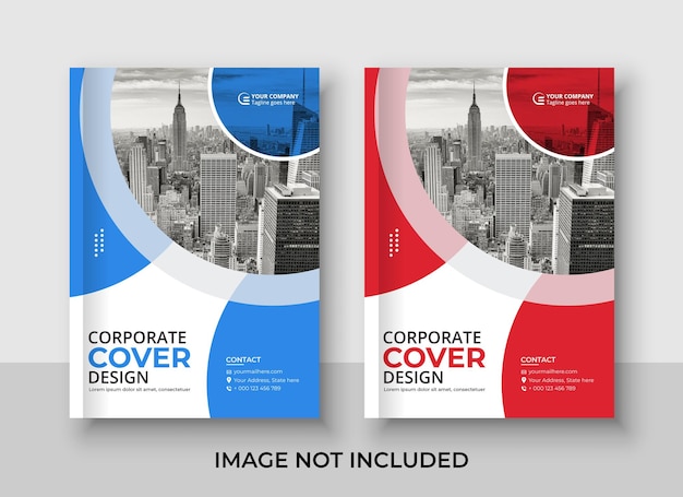 Corporate business book cover template