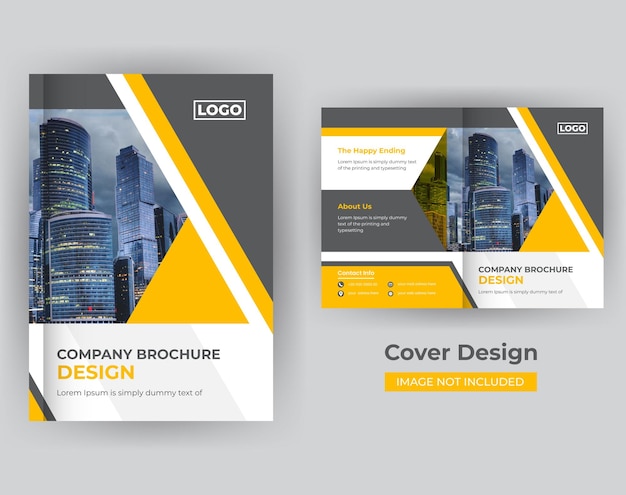 Corporate business brochure book cover design template