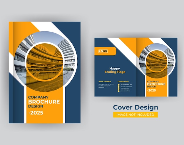 Corporate business brochure book cover design template