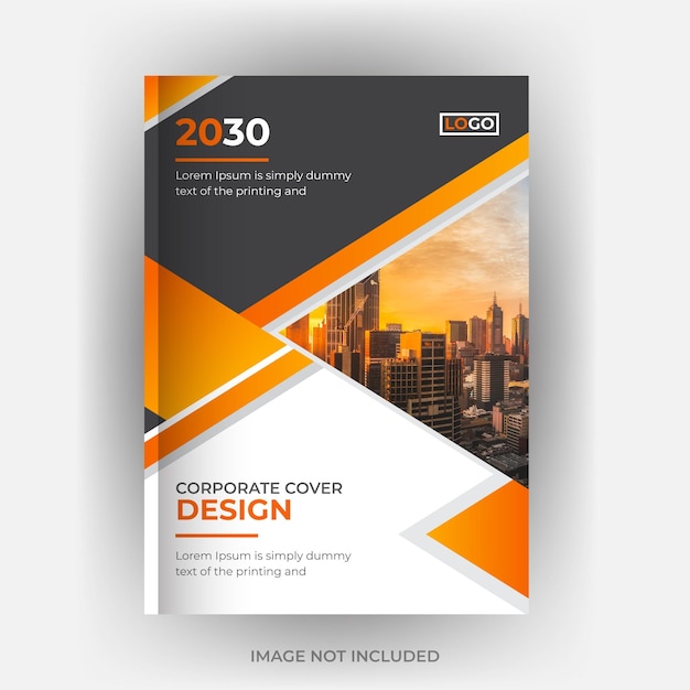 Vector corporate business brochure book cover design template