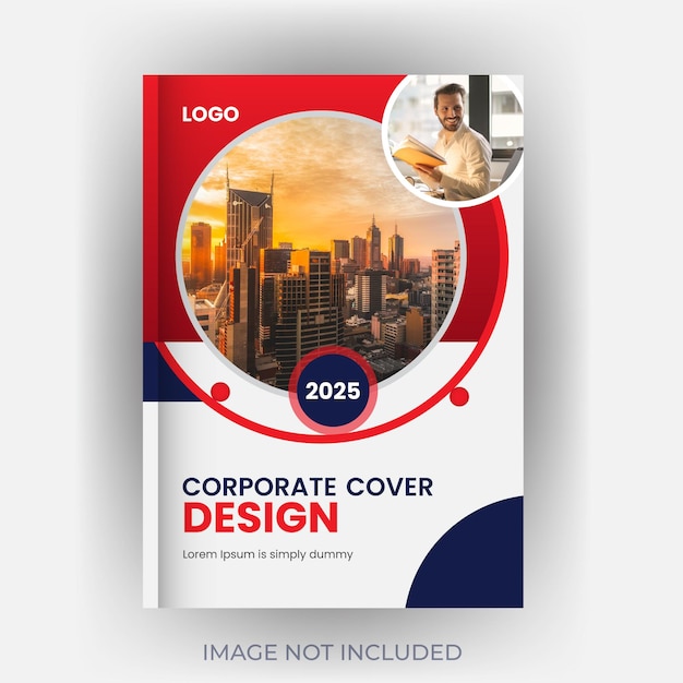 Vector corporate business brochure book cover design template