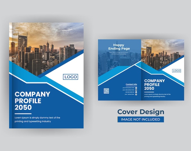 Corporate business brochure book cover design template