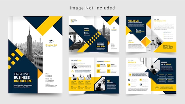 Brochure aziendale aziendale modello di progettazione del layout del profilo aziendale