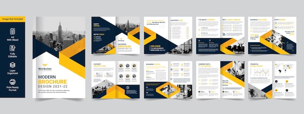 Corporate business brochure or company profile premium template