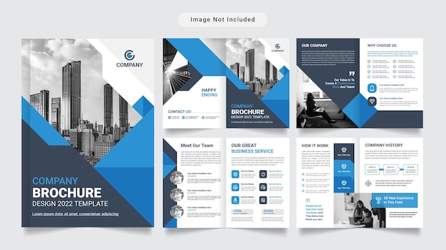 Corporate Business Brochure or Company Profile Premium Vector Template