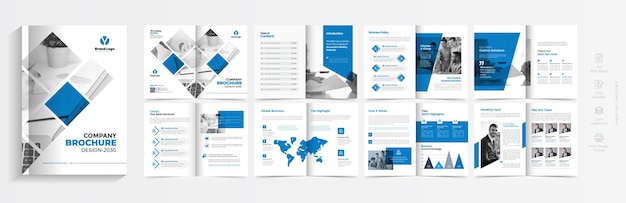 Corporate business brochure or company profile template