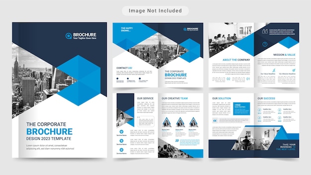 corporate business brochure or company profile   template