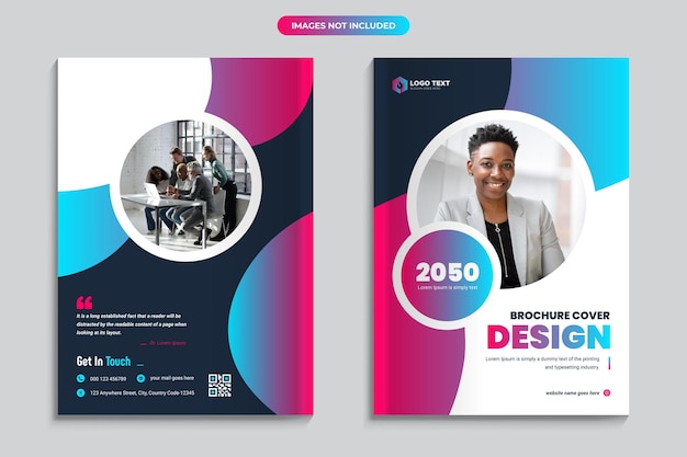 Corporate business brochure cover design template