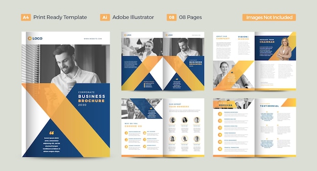 Corporate Business Brochure Design or Annual Report and Company Profile or Booklet and Catalog