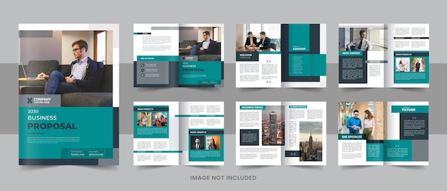 corporate business brochure design template annual report or company profile for marketing