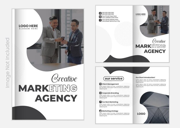 Vector corporate business brochure design template