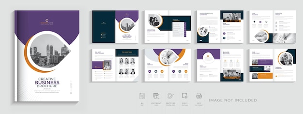 Corporate business brochure template design, minimalist company profile template layout cover