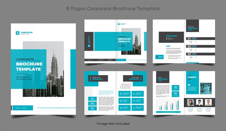 Vector corporate business brochure template