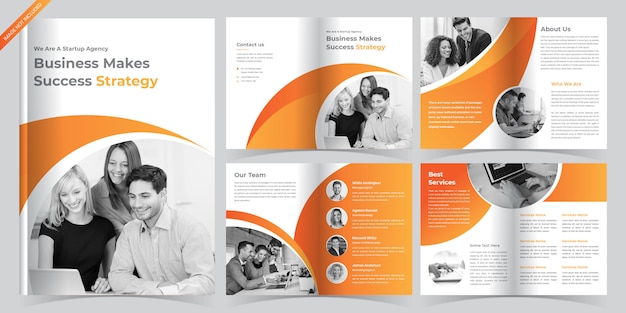 Vector corporate business brochure template